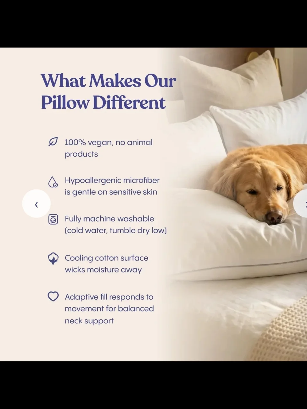FluffCo White Down Alternative Std. Pillow, new In Box-Oprah Fav!